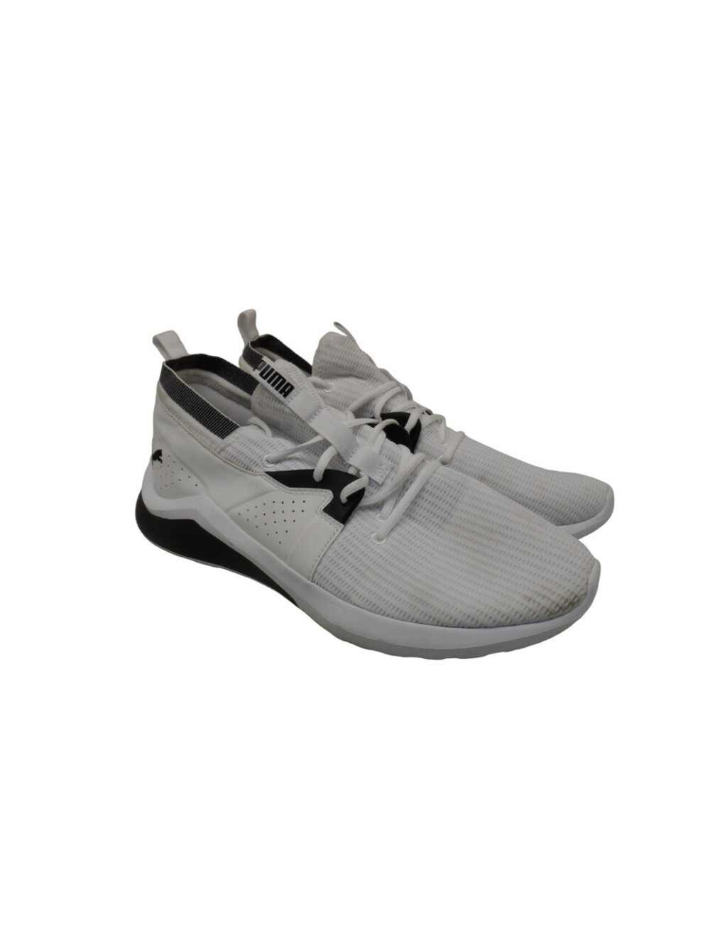PUMA Men's Emergence Future Casual Athletic Sneakers White/Black Size 14M